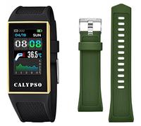 CALYPSO Reloj Mujer K8502/4 Digital Crush Caja de Caucho Beige Correa de Caucho Negro