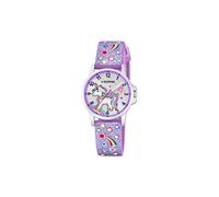 CALYPSO Reloj Niña Analógico de Caucho Morado - Movimiento de Cuarzo - Reloj Infantil - Cristal Mineral de Alta Resistencia - Resistente al Agua 5 ATM K5776/6 - My First Watch