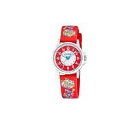CALYPSO Reloj Niña Analógico de Caucho Rojo - Movimiento de Cuarzo - Reloj Infantil - Cristal Mineral de Alta Resistencia - Resistente al Agua 5 ATM - Special Prices K5824/5