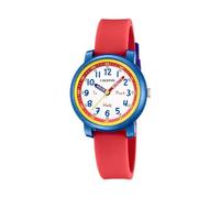 Calypso Watches Reloj unisex K5827/5 My First Watch Caja de caucho Multi Correa de caucho Rojo