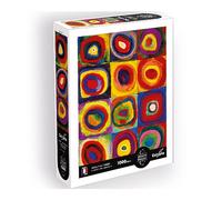 Calypto 3907011-Puzzle de 1000 Piezas con diseño de Cuadrados y Anillos, Superficie Aterciopelada, para Adultos y niños a Partir de 9 años, Wassily Kandinsky, Estudio de Color (3907011)
