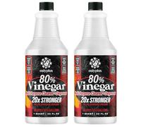 Calyptus Vinagre concentrado 80% puro, potencia de ultra rendimiento (20 veces), grado técnico, se diluye fácilmente al 5% de acidez (1 taza por galón) | Concentrado de limpieza para el hogar y el