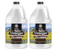 Calyptus Vinagre súper concentrado 45% puro, diluye a 18 galones, vinagre concentrado de 9 veces para uso doméstico y comercial, 2 galones completos (cada uno 128 onzas líquidas)