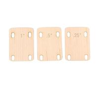Calza Para Mástil De Guitarra Eléctrica, Cuñas Elevadas Para Mástil Universal De Latón, Espaciador De Cuña Para Mástil De Madera De Arce, Accesorio Para Instrumentos(0,25°-3 piezas)