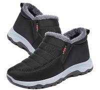 Calzado Ancho Especial Hombre Botas de Nieve para Mujer Botines de Invierno Forradas Calientes Boots Zapatos Outdoor Ultraligero Antideslizante,Women's Black,40/250mm