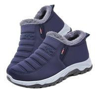 Calzado Ancho Especial Hombre Botas de Nieve para Mujer Botines de Invierno Forradas Calientes Boots Zapatos Outdoor Ultraligero Antideslizante,Men's Blue,41/255mm