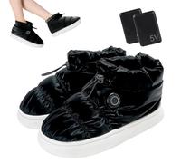 Calzado calefactor unisex recargable con aislamiento eléctrico, calentador de pies eléctrico, calor térmico para pies, cómodo imprescindible para el invierno, suministros para el hogar para mujeres y