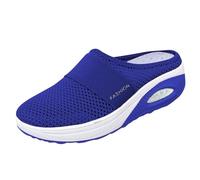 Calzado Casual Mujer cómodas para pies sensibles prácticas Zapatillas sin Cordones Malla Transpirable Ligera Suela de Goma Resistente cómodos Tenis de Entrenamiento Suela Gruesa amortiguante