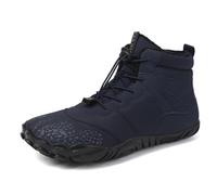 Calzado de invierno para senderismo, zapatos descalzos para mujer y hombre, botas de nieve, impermeables, con forro de piel cálida, botines para senderismo, senderismo, escalada, zapatos