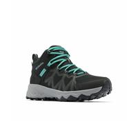 Columbia Women's Peakfreak 2 Mid Outdry, Waterproof Mid Rise Trekking and Hiking Boots, Black/Teal, 5.5