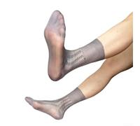 Calzado de poliamida de lujo clásico a rayas calcetines de tubo jacquard a rayas medias de nailon transpirable ropa formal negro azul oscuro blanco rojo verde zafiro café gris (27 gris)
