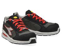 Utility Diadora Run Net Airbox Low S3 SRC, Zapatillas Hombre, C9034 Asfalto Silver Rojo, 40 EU