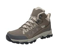 Calzado de senderismo y senderismo para hombre, botas altas para exteriores, resistentes para senderos, zapatos casuales con cordones para caminar para hombre, Brown, 38.5 EU
