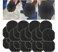 Calzado de tratamiento para pezuñas de caballo, almohadilla para pezuñas, lesiones de pezuñas, adhesivo fuerte, fácil transpirable, almohadilla para el tratamiento de heridas de pezuña, protección