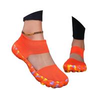 Calzado Deportivo Ligero para Exteriores con diseño Entre-Dedos Ideal para Senderismo y natación en Playa versátil para Caminar al Libre (Orange, 39) #34
