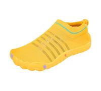 Calzado deportivo para hombre, diseño clásico a rayas, calcetines acuáticos ligeros, de secado rápido, para playa, piscina y yoga, Amarillo, 38 2/3 EU