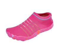 Calzado deportivo para hombre, diseño clásico a rayas, calcetines acuáticos ligeros, de secado rápido, para playa, piscina y yoga, hot pink, 39 2/3 EU