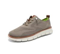Calzado for Hombre Wearbreeze Urban Breeze Leis: una versión contemporánea de Zapatillas de Vestir ortopédicas cómodas con Soporte for el Arco(Khaki,43 EU)