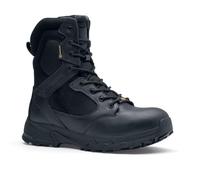 Shoes for Crews Defense High Zapatos de Trabajo (sin puntera de acero) Certificado CE 02 HRO WR SRC Botas Unisex con Suela Antideslizante Zapatos Impermeables para Hombre y Mujer, Negro , 46 EU