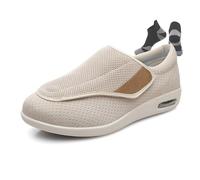 Calzado para Diabéticos, Calzado Confort Pie de Horma Ancha para Hombre(Bianco,41 EU)