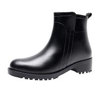 Calzado para hombre más cálido que se desliza en el interior, botas de lluvia para exteriores, zapatos de agua, Black, 39 EU