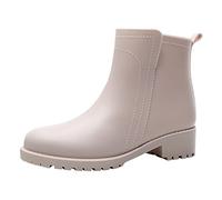 Calzado para hombre más cálido que se desliza en el interior, botas de lluvia para exteriores, zapatos de agua, beige, 37.5 EU