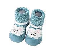 Calzado Respetuoso Bebe-Calcetines De Dibujos Animados De Animales Para NiñOs Y NiñAs, Zapatos De Lana Para NiñOs PequeñOs, Calcetines CáLidos Para El Suelo, Zapatos Antideslizantes Para Caminar