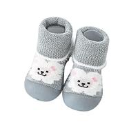 Calzado Respetuoso Bebe-Calcetines De Dibujos Animados De Animales Para NiñOs Y NiñAs, Zapatos De Lana Para NiñOs PequeñOs, Calcetines CáLidos Para El Suelo, Zapatos Antideslizantes Para Caminar