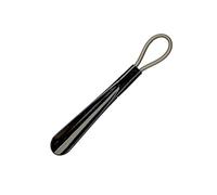 Calzador, Calzador doméstico con cuerda for colgar. Calzador en forma de abanico, for colgar fácilmente el calzado, apto for personas mayores.(Black)