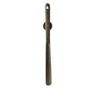 Calzador con mango largo para personas mayores, calzador de madera magnético con mango largo, madera de haya de 50 cm para personas mayores, ayudante marrón verdoso para mujeres embarazadas y usua