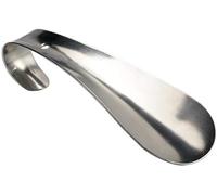 Calzador de acero inoxidable con mango de bucle, cuchara de metal profesional con agujero para colgar, herramienta de elevación de zapatos, durabilidad