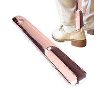Calzador de acero inoxidable, pequeño calzador - Calzador de viaje de acero inoxidable para personas mayores y niños, ayudante de zapatos para todo tipo de uso de pies, fácil de usar para niños y