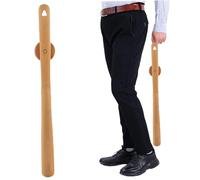 Calzador de Madera de 20 Pulgadas, Calzador magnético, Mango Largo, para Personas Mayores, Mujeres Embarazadas