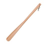 Calzador de madera de haya con mango largo. Ideal for personas perezosas que no necesitan agacharse for ponerse los zapatos. Soporte cómodo y ajustado for el talón. Ideal(50cm)