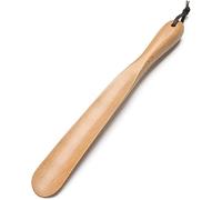 Calzador de madera de nogal con mango extra largo, ayuda ergonómica for viajes y hogar, ideal for personas mayores y botas.(Natural Wood,68cm)