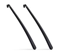 Calzador de Zapatos de Metal Resistente, 58 cm de Largo, para Colgar, Color Negro, 2 Unidades