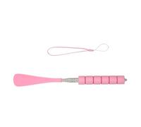 Calzador telescópico portátil para hombres y mujeres mayores, ligero, de acero inoxidable, extensible, herramienta de ayuda, Pink, Talla única