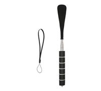 Calzador telescópico portátil para hombres y mujeres mayores, ligero, de acero inoxidable, extensible, herramienta de ayuda, Black, Talla única