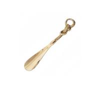 Calzador Zapatero corto creativo hecho a mano moderno, calzador de lujo ligero artístico de latón dorado personalizado a la moda Calzador De Mango Largo Para Personas Mayores