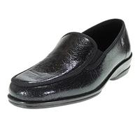 Calzados Romero 0245 JAVER Zapatilla Zapato Mocasín en Polipiel con Elásticos Laterales para Mujer Mayor para Uso Casual Piso Antideslizante Negro Talla 37