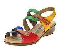 Calzados Romero 0681 Sandalia Piel Vaquetilla Cuña 4 CM y Planta de Gel para Mujer Colores Talla 38