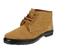 Calzados Romero. 0736 Bota Trabajo para Hombre Piel Serraje para Campo, Granjas y Labores Agrícolas VALLERA Bota Protección y Montaña. Arena Talla 41