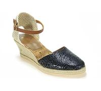 Calzados Romero 1257 Alpargatas Valencianas Zapatillas para Mujer Marca Sevillas 939 Cuña de Esparto Cáñamo y Yute Hebilla al Tobillo Sevillas Talla 38
