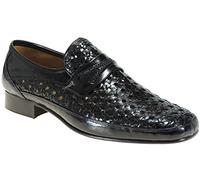 Calzados Romero 1850 JR Jimenez Zapato Trenzado en Piel para Hombre Ancho 10 Piso de Cuero Fabricado en Almansa Negro Talla 42