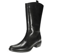 Calzados Romero Bota Campera en Piel y Cremallera con Tacón 4CM para Mujer Negro Talla 37
