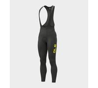 Calzamaglia Invernal Ciclismo ALE' SOLID WINTER Negro-Amarillo Flúor 2022