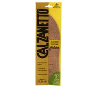 Calzanetto, Plantilla Corcho y Algodón Proplaneet, de alto poder aislante, protege del calor y frío, recortable en la medida deseada, tamaño universal de 24 a 46, marrón, 24-46cm