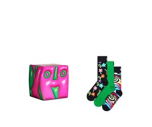 Calzas Unisex HAPPYSOCKS Hyoer Cube Gift Set Calzas 3 Pares NAVY FANTASÍA 426918