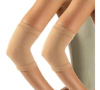 CALZITALY 1/2 Piezas Protector Picc Brazo para Hombre y Mujer, Mangas para Brazos Protección de Medidor Glucosa, Glucómetro o Cateter Picc Made in Italy (2 Piezas Natural, 2)