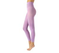 CALZITALY Legging Opaque, Collants Sans Pied en Microfibre 80 DEN | S, M, L, XL, 2XL, 3XL, 4XL | Made in Italy (4XL, Lilla)